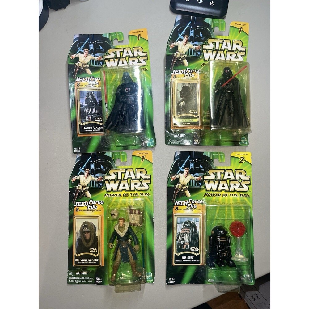 Star Wars Power of the Jedi Lot of 4 Sealed Action Figures 2000 Vintage